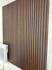 Dark Oak PVC Slatted Wall Panels UK – Waterproof Decorative Wood Effect Finish
