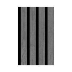 Dark Grey Premium Acoustic Wall Panels UK – Wooden 60×240cm Design