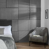 Ash Grey Wooden Acoustic Wall Panels – 60cm x 60cm Wall Cladding uk