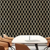 Dark Oak Acoustic Waved Wall Panel (60×240cm) – Modern Soundproof HDF Panels UK