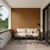 Light Oak PVC Exterior Wall Panels (290cm)– Weatherproof Outdoor & Garden Wall Cladding UK (2 Pcs)