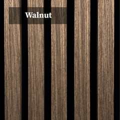 Walnut Wooden Acoustic Wall Panels – 60cm x 60cm Wall Cladding UK