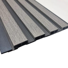 Ash Grey PVC Slatted Wall Panels UK – Waterproof Decorative Wood Effect Finish