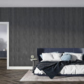 Charcoal Premium Acoustic Wall Panels UK – Wooden 60×240cm Design