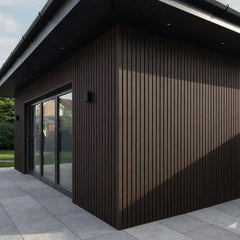 Brown Exterior Composite Wall Cladding Panels UK – Weatherproof WPC