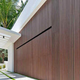 Dark Oak PVC Slatted Wall Panels UK – Waterproof Decorative Wood Effect Finish