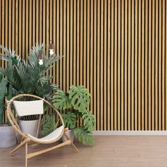 Light Oak(Natural) Premium Acoustic Wall Panels UK – Wooden 60×240cm Design