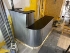 Chrome/Black PVC Slatted Wall Panels UK – Waterproof Decorative Wood Effect Finish