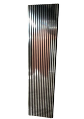 Metallic Chrome Acoustic Slatted Wall Panels – Luxury Soundproof Panel