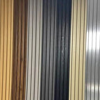 Dark Grey Seamless Wall Panels UK - Waterproof Wood Effect
