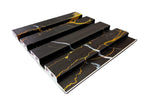 Black & Gold PVC Slatted Wall Panels UK – Waterproof Decorative Wood Effect Finish