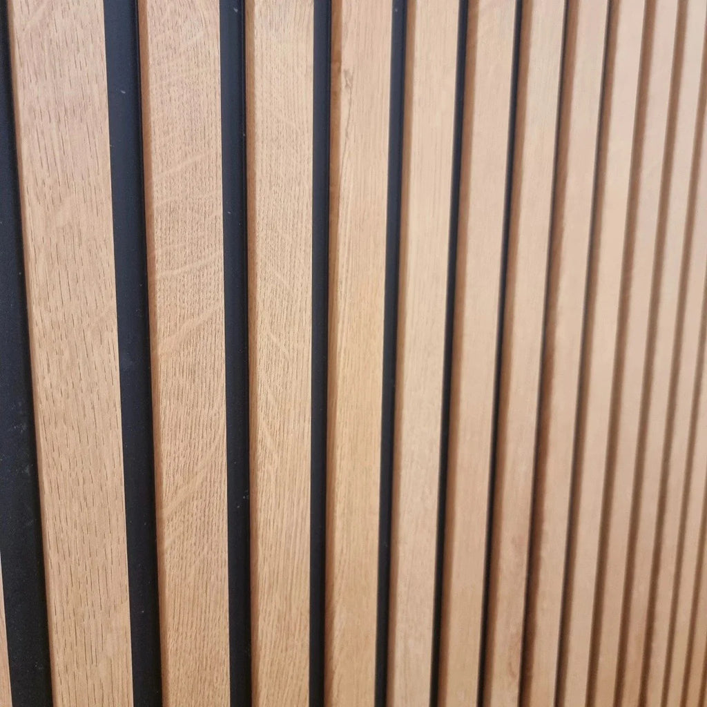 Light Oak PVC Slatted Wall Panels UK – Waterproof Decorative Wood Effect Finish