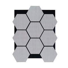 Ash Grey Hexagon Wood Wall Panels – Modern Decorative Wall Cladding for UK Homes & Offices
