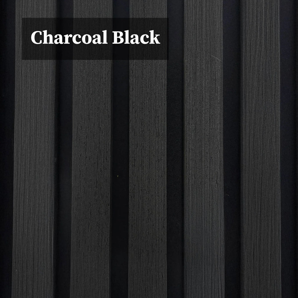 Charcoal Wooden Acoustic Wall Panels UK – 60cm x 60cm Soundproof Wall Cladding UK