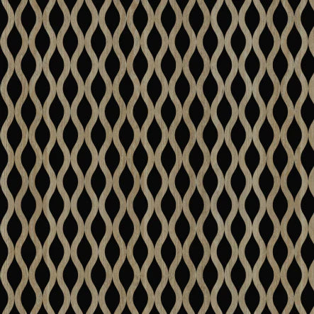 Dark Oak Acoustic Waved Wall Panel (60×240cm) – Modern Soundproof HDF Panels UK