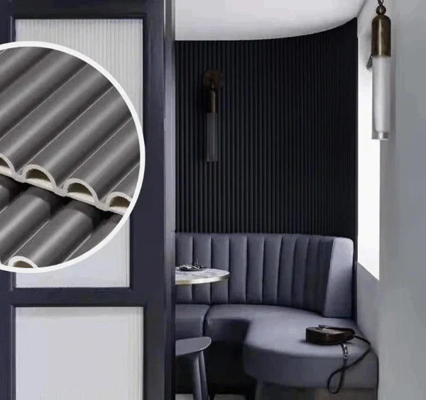 Black Fluted Wall Panels – Premium WPC Decorative Panels for UK Homes