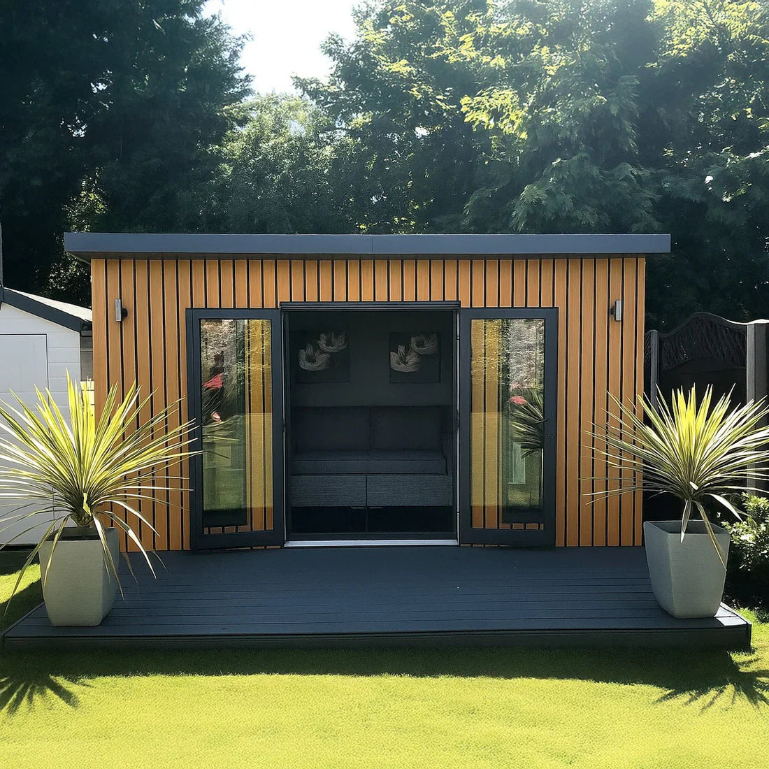 Light Oak PVC Exterior Wall Panels (290cm)– Weatherproof Outdoor & Garden Wall Cladding UK (2 Pcs)