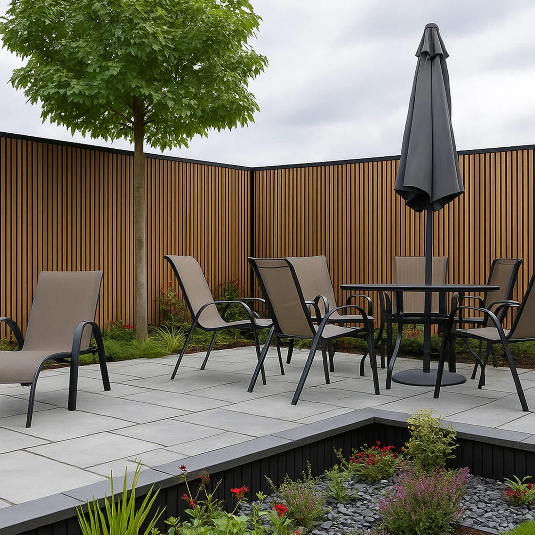 Light Oak PVC Exterior Wall Panels (290cm)– Weatherproof Outdoor & Garden Wall Cladding UK (2 Pcs)
