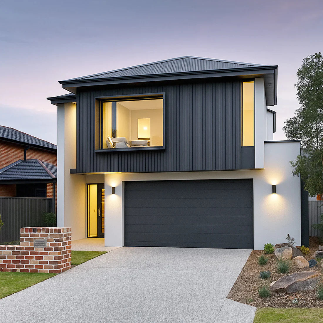 Black PVC Exterior Wall Panels – Waterproof Outdoor & Garden Cladding