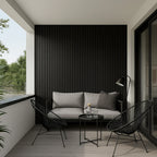 Black PVC Exterior Wall Panels (290cm)– Weatherproof Outdoor & Garden Wall Cladding UK (2 Pcs)