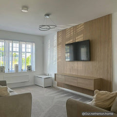 White Oak Premium Acoustic Wall Panels UK – Wooden 60×240cm Design