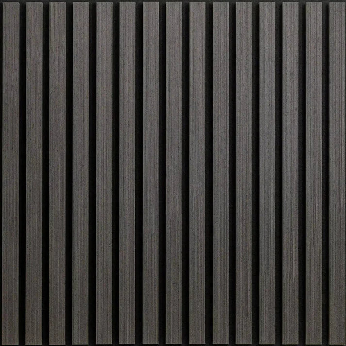 Charcoal Wooden Acoustic Wall Panels UK – 60cm x 60cm Soundproof Wall Cladding UK