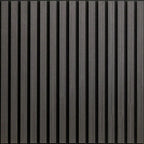 Charcoal Wooden Acoustic Wall Panels UK – 60cm x 60cm Soundproof Wall Cladding UK