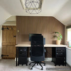Light Oak(Natural) Premium Acoustic Wall Panels UK – Wooden 60×240cm Design