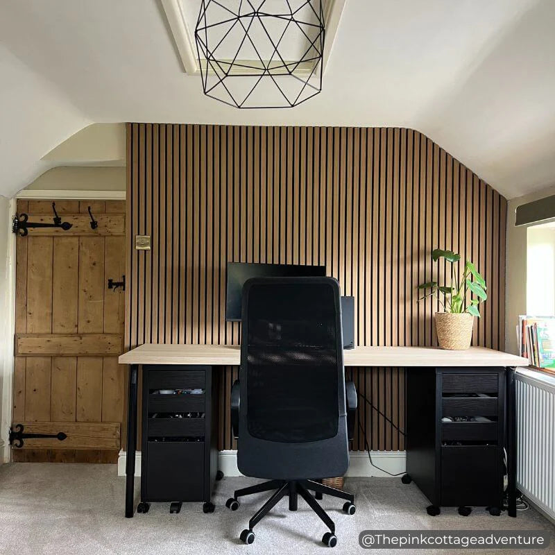 Light Oak(Natural) Premium Acoustic Wall Panels UK – Wooden 60×240cm Design
