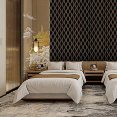 Walnut Acoustic Waved Wall Panel (60×240cm) – Modern Soundproof HDF Panels UK