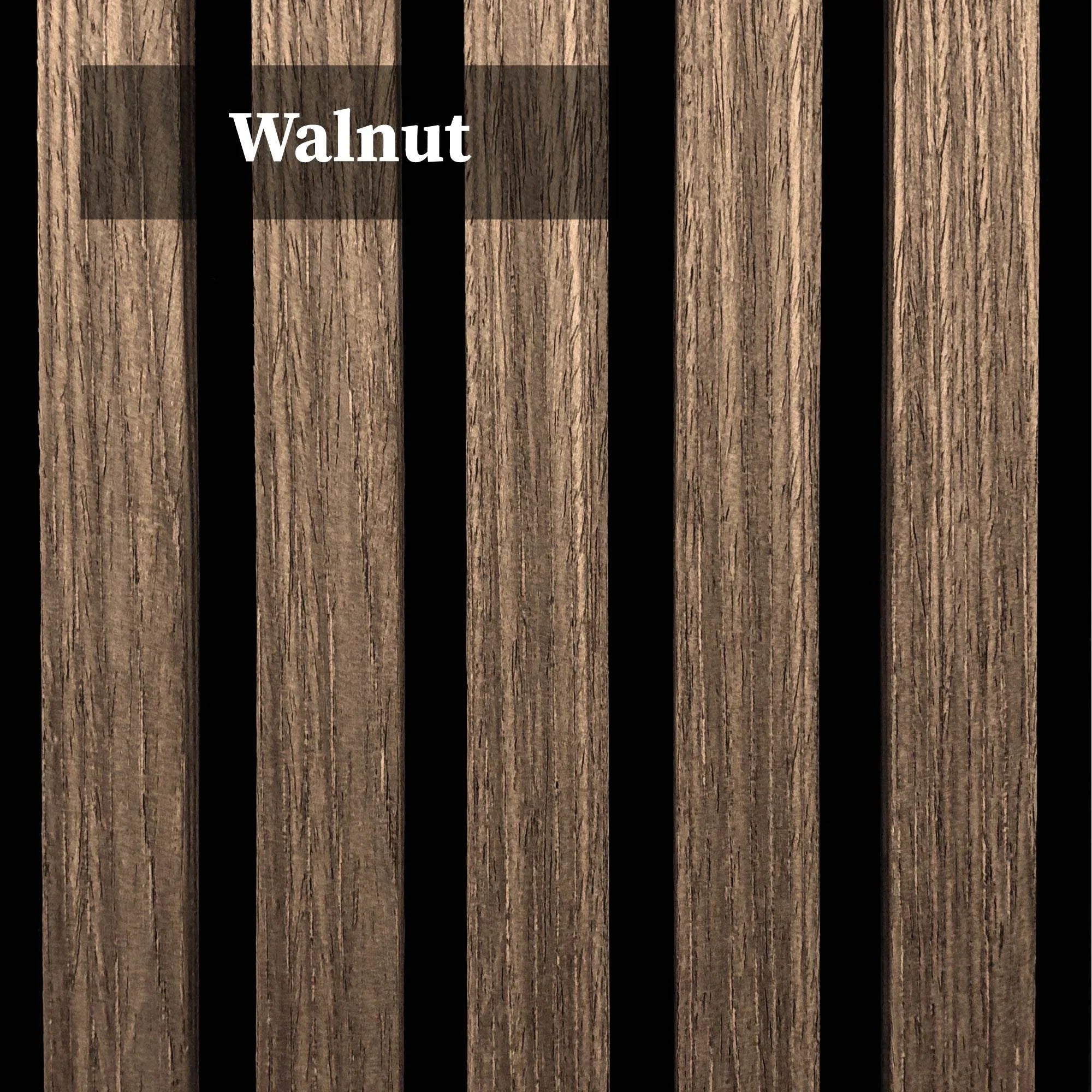 Walnut Wooden Acoustic Wall Panels UK – 60cm x 60cm Soundproof Wall Cladding UK