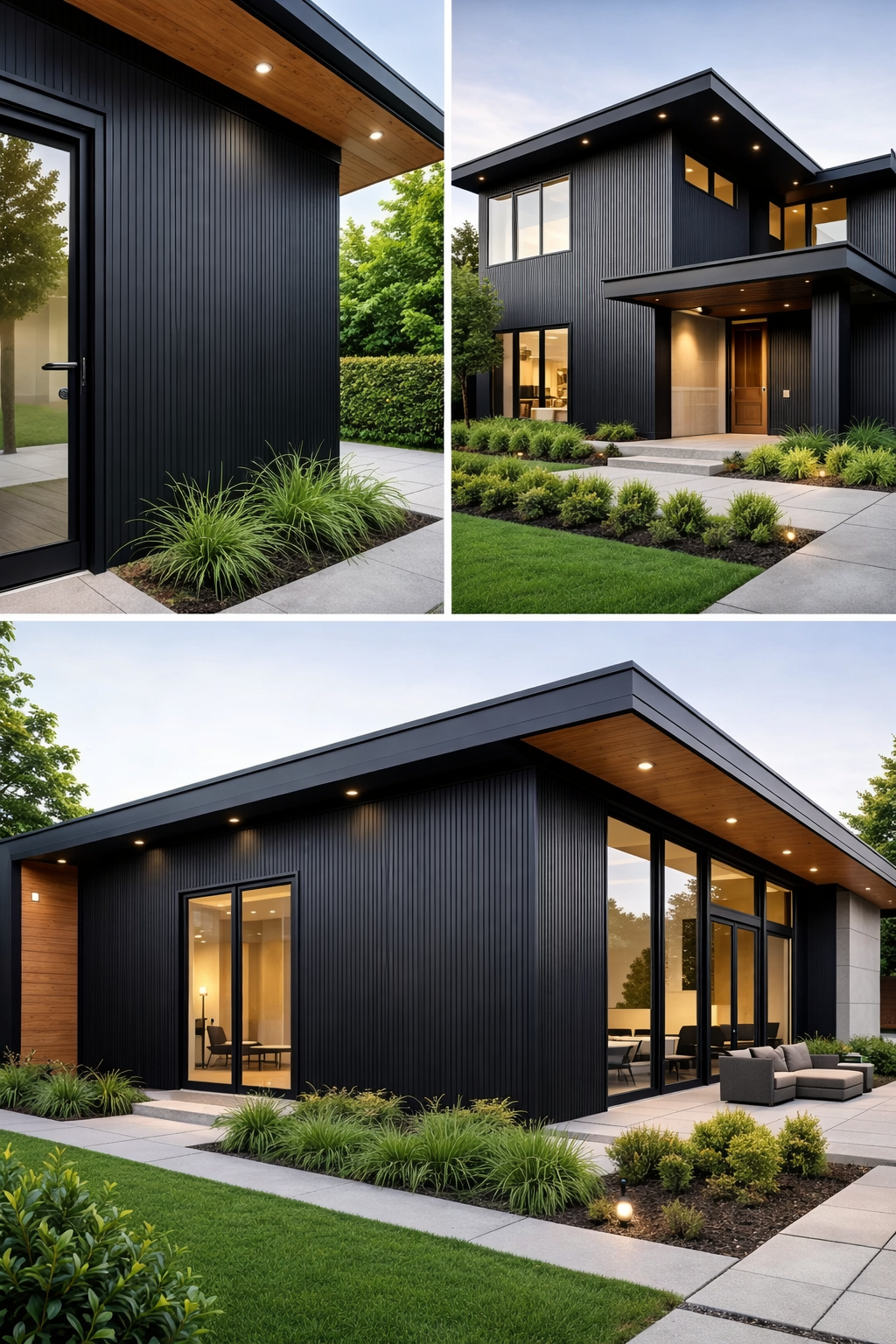 Black Exterior Composite Wall Cladding Panels UK – Weatherproof WPC