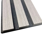 Light Grey Premium Acoustic Wall Panels UK – Wooden 60×240cm Design