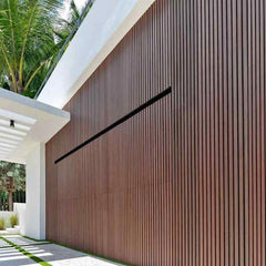 Dark Oak PVC Slatted Wall Panels UK – Waterproof Decorative Wood Effect Finish