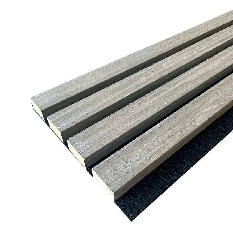 Light Grey Premium Acoustic Wall Panels UK – Wooden 60×240cm Design
