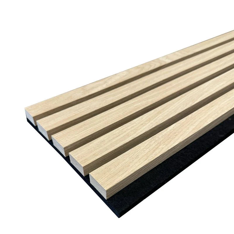 White Oak Premium Acoustic Wall Panels UK – Wooden 60×240cm Design
