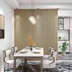 White Oak Premium Acoustic Wall Panels UK – Wooden 60×240cm Design