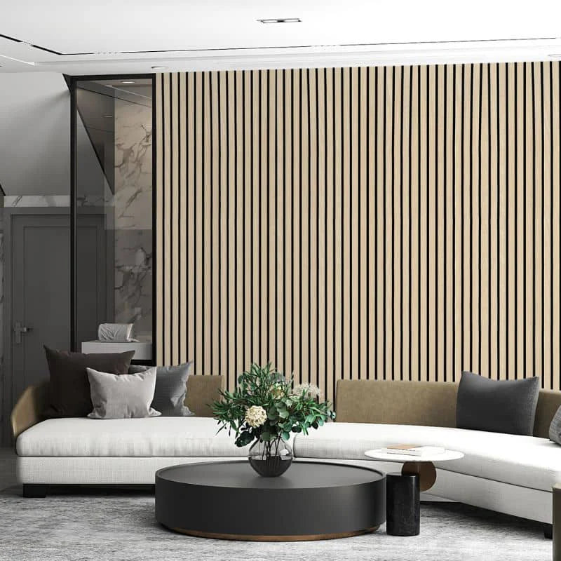 White Oak Premium Acoustic Wall Panels UK – Wooden 60×240cm Design