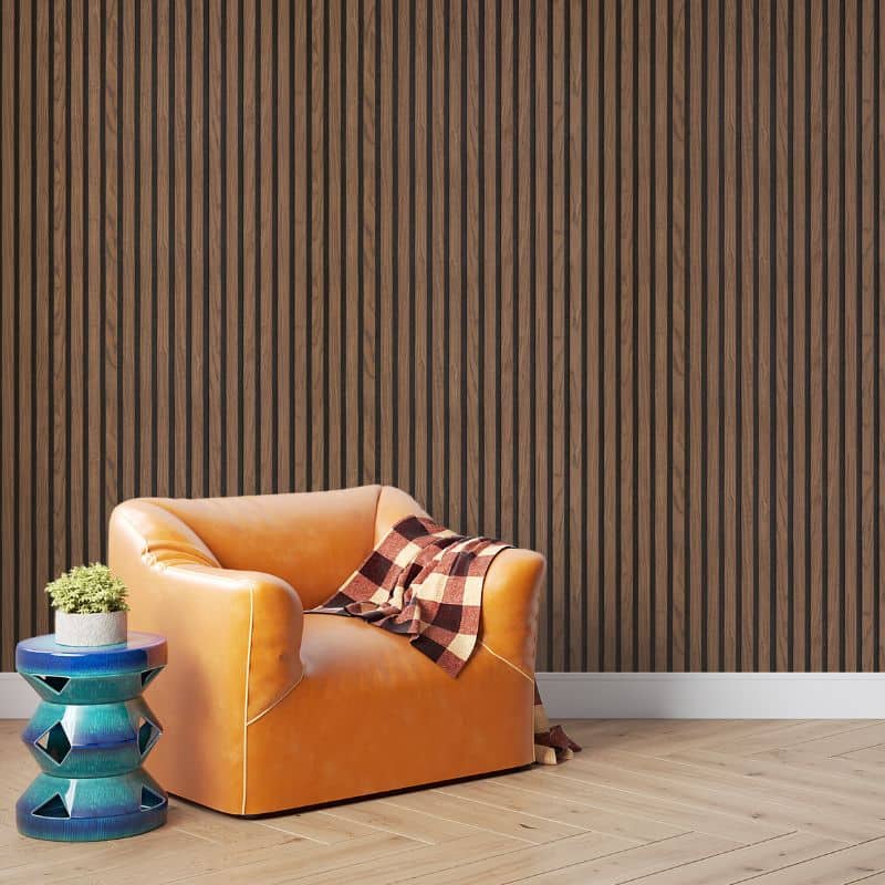 Dark Oak Premium Acoustic Wall Panels UK – Wooden 60×240cm Design