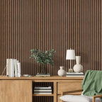 Dark Oak Premium Acoustic Wall Panels UK – Wooden 60×240cm Design